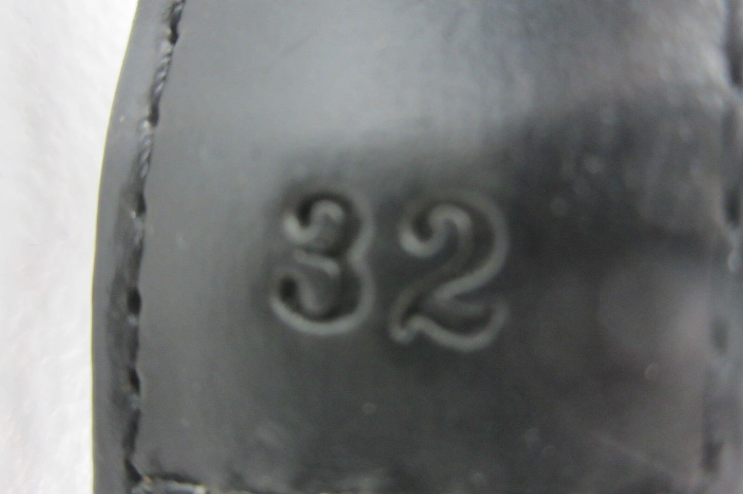 VERY NICE Vintage Brighton Sz 32 Black Silvertone Western Buckle Belt 10003