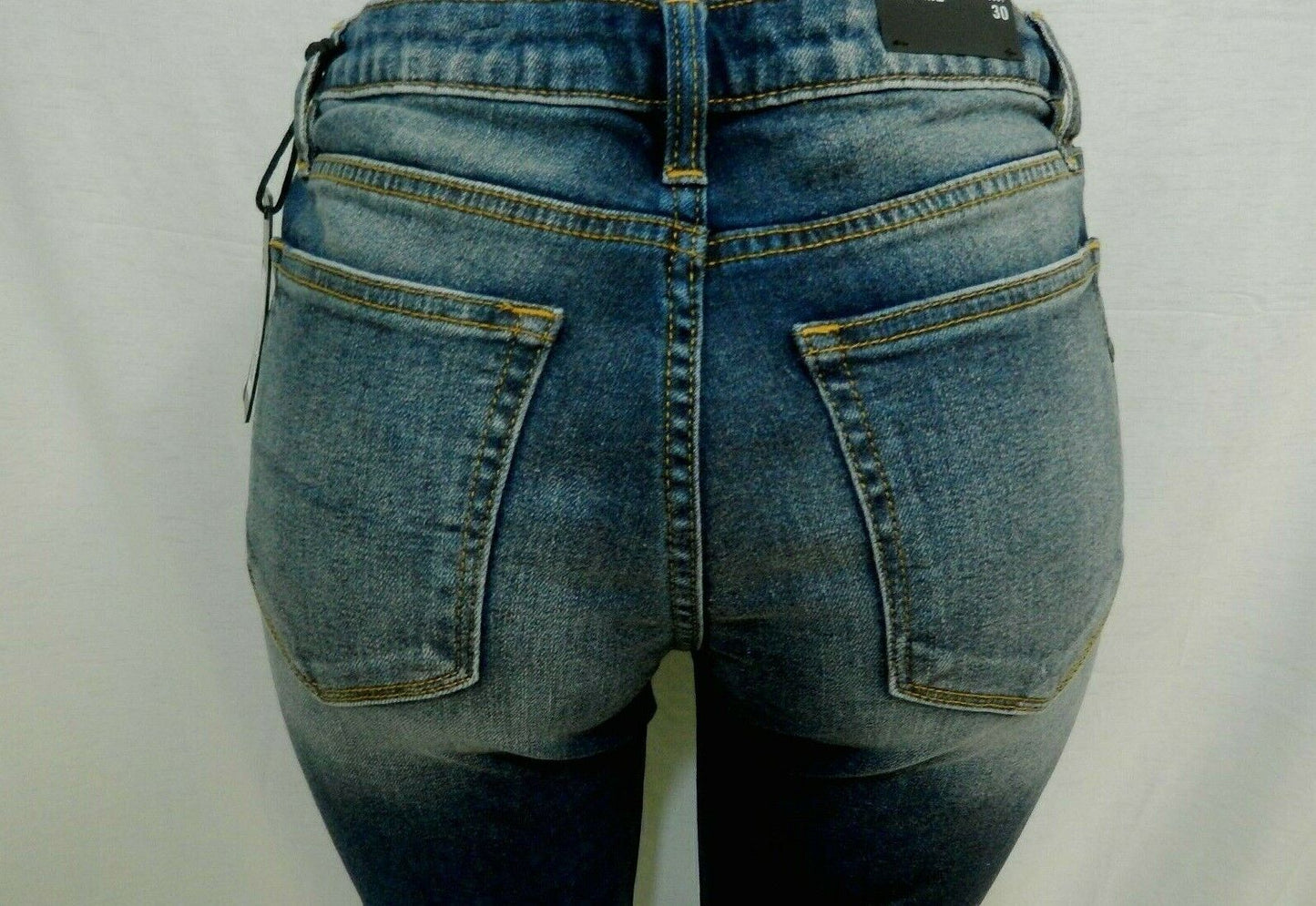 NWT MISS ME M1001S31 DARK BLUE MID-RISE SKINNY DENIM JEANS SIZE 30 x 33