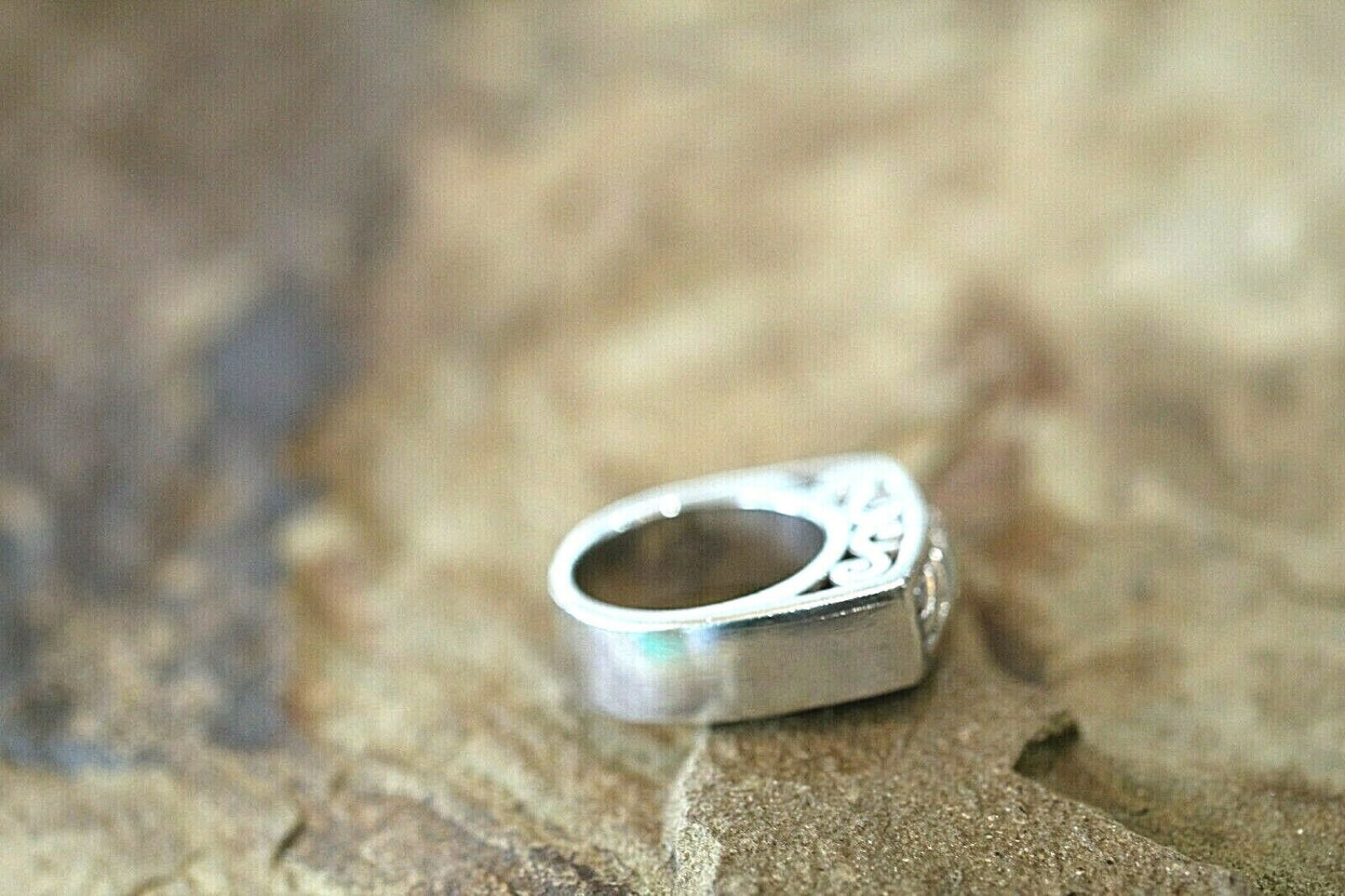 *VINTAGE*  Retired Brighton Signed 925 Solid Sterling Silver Ring  Size 7.25