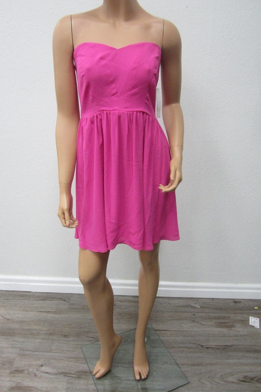 *NWT* ($118.00)   AQUA  SUPER CUTE Strapless Fully Lined Dress  Size Large