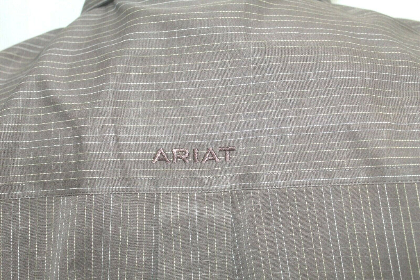 ARIAT Pro Series Western Men's Size XL/TG Long Sleeve Button Front Pin Stripe