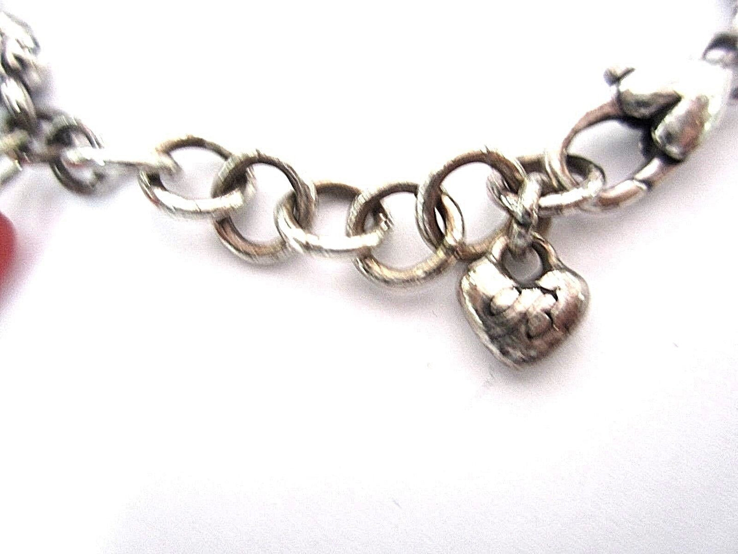 RETIRED Gorgeous Brighton Silver Tone Swarovski Crystals Link Bracelet 7" - 8"