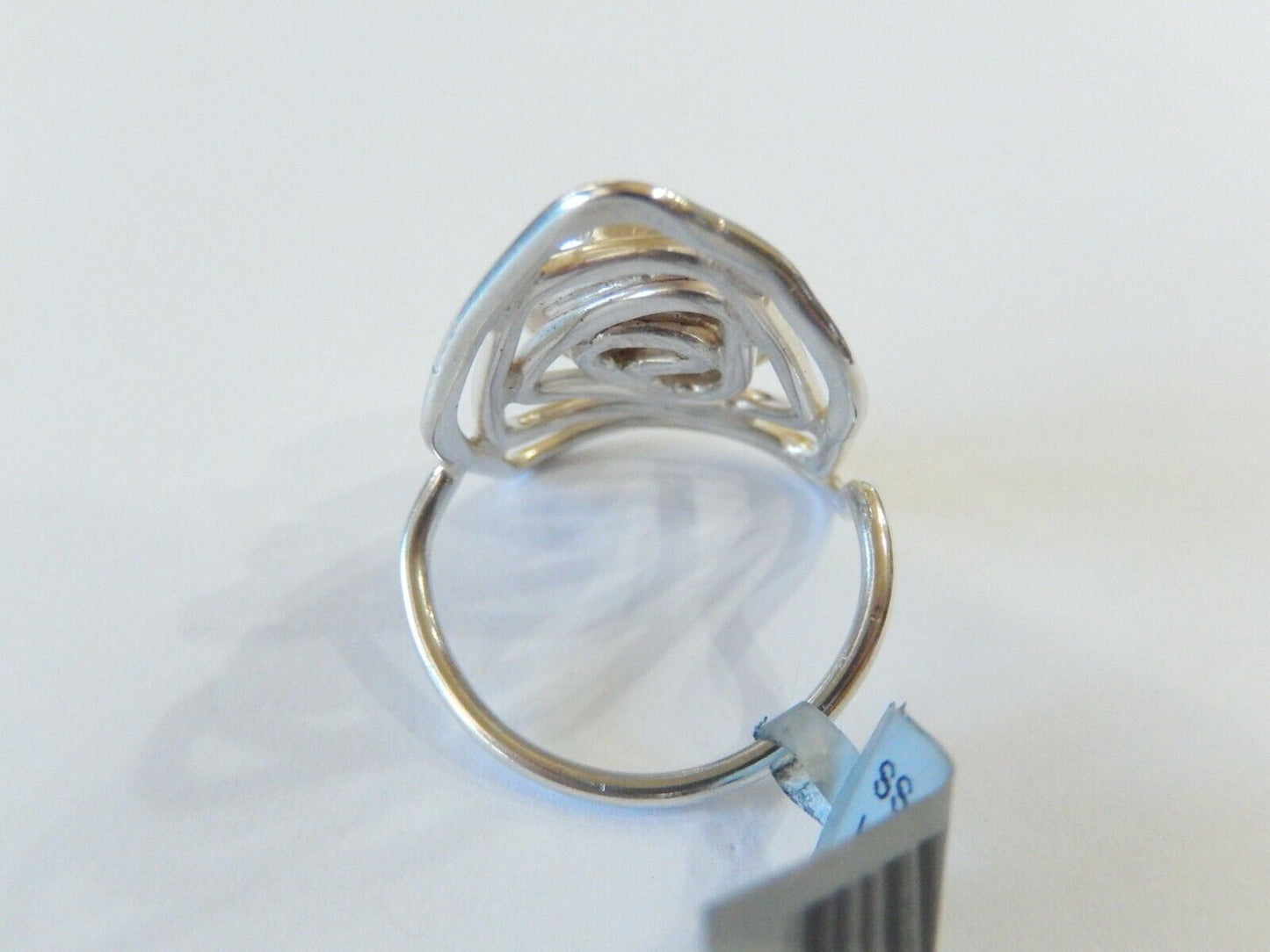 *VINTAGE*  LARGE -  Southwestern  Sterling Silver Black Onyx Ring Size 10.25