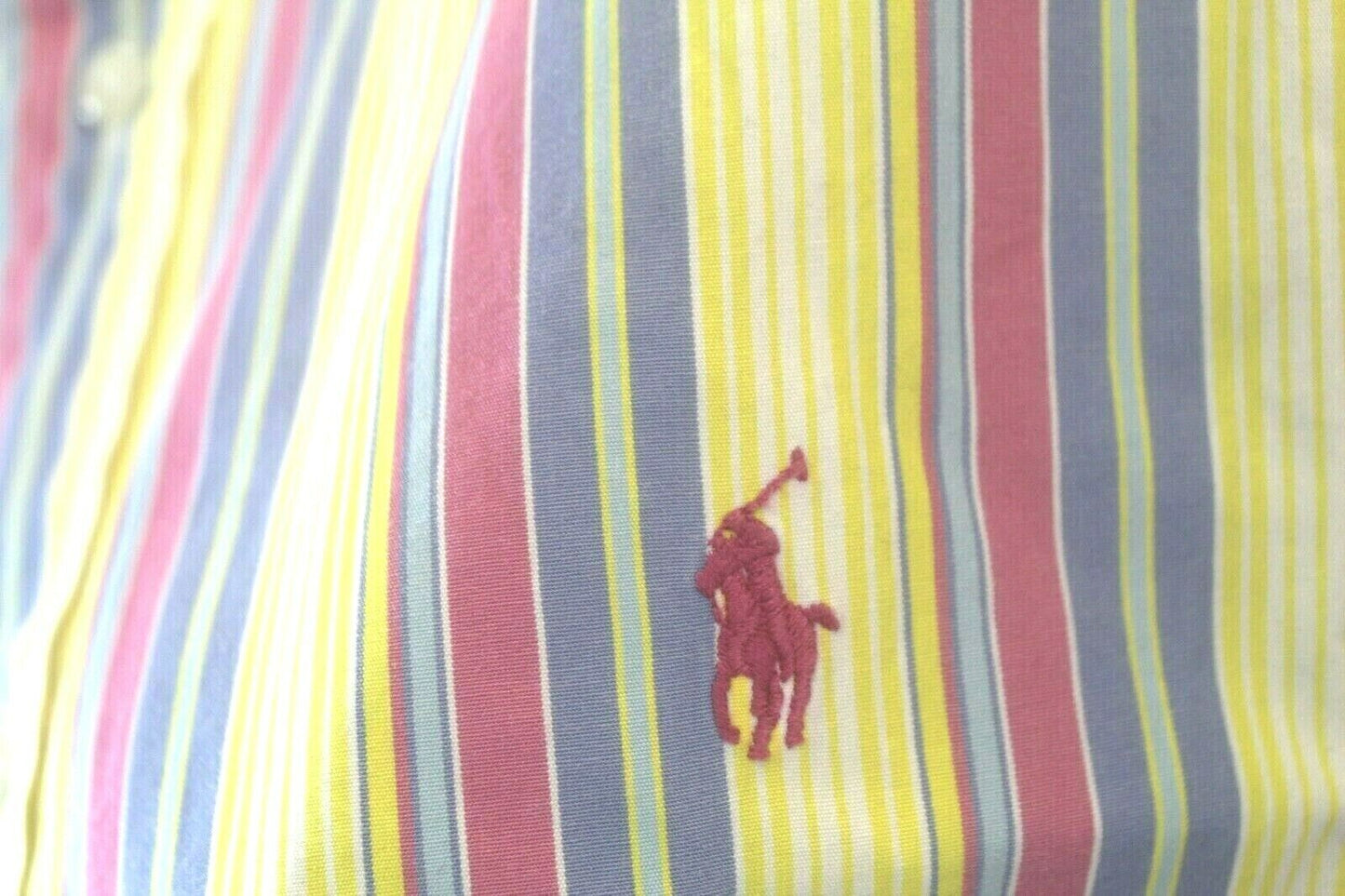 Men's Ralph Lauren  Blake Long-Sleeve Button Down Striped Shirt Size Large