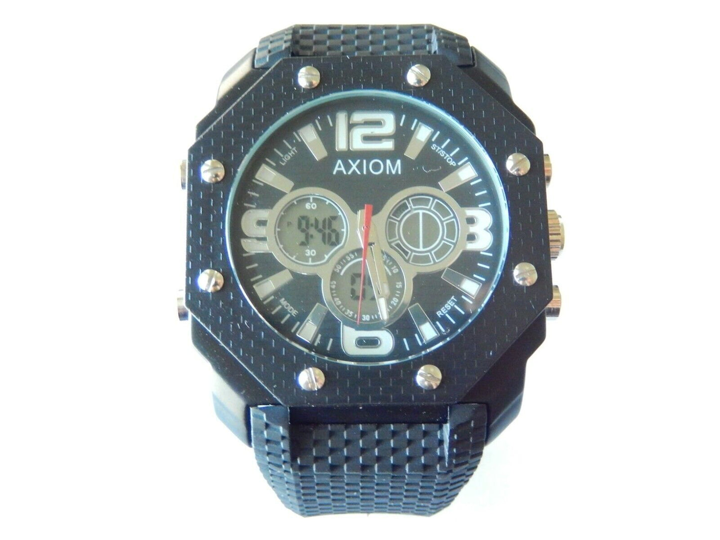 Axiom CR2025/SR626SW Black Men's Watch W/Black Band--NEW in Box