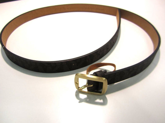 New Michael Kors MK Logo 7/8" Width Belt  Brown XL 42.5"