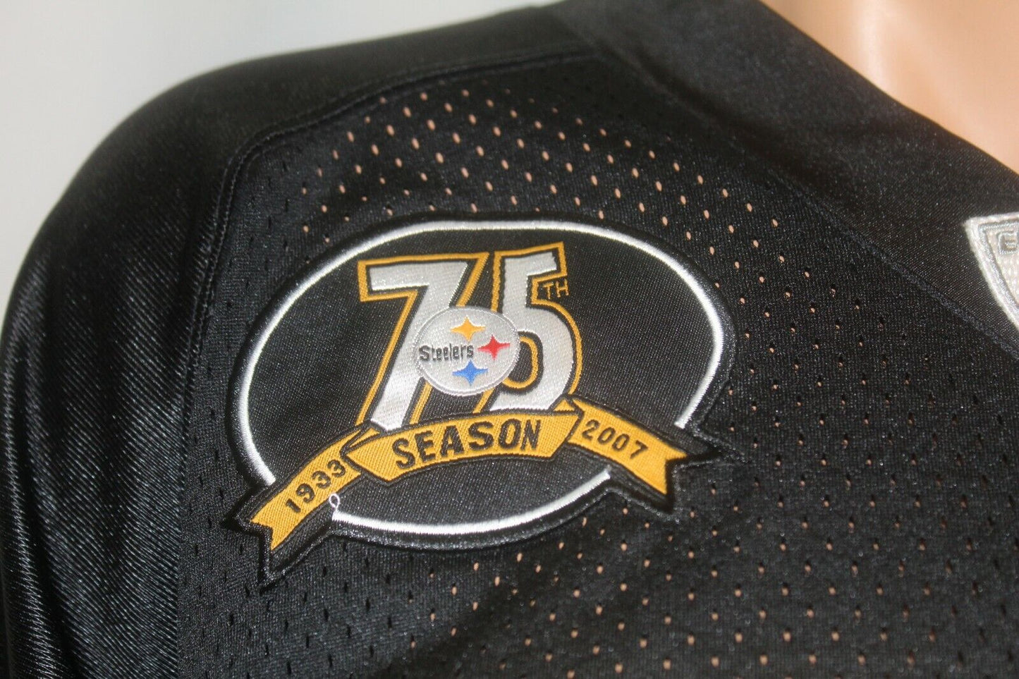 Pittsburgh Steelers Willie Parker #39 Jersey Sewn Reebok 75th Season Sz 54