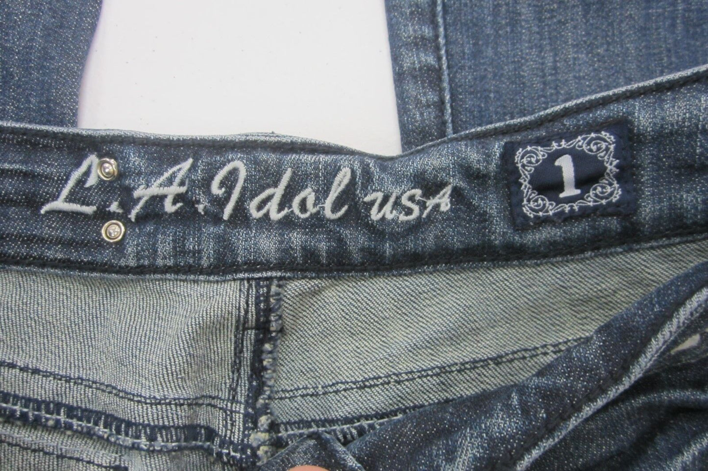 MINT LA IDOL USA  Women's Bootcut  STUD & CRYSTAL EMBELLISHMENTS Size W27 x L34