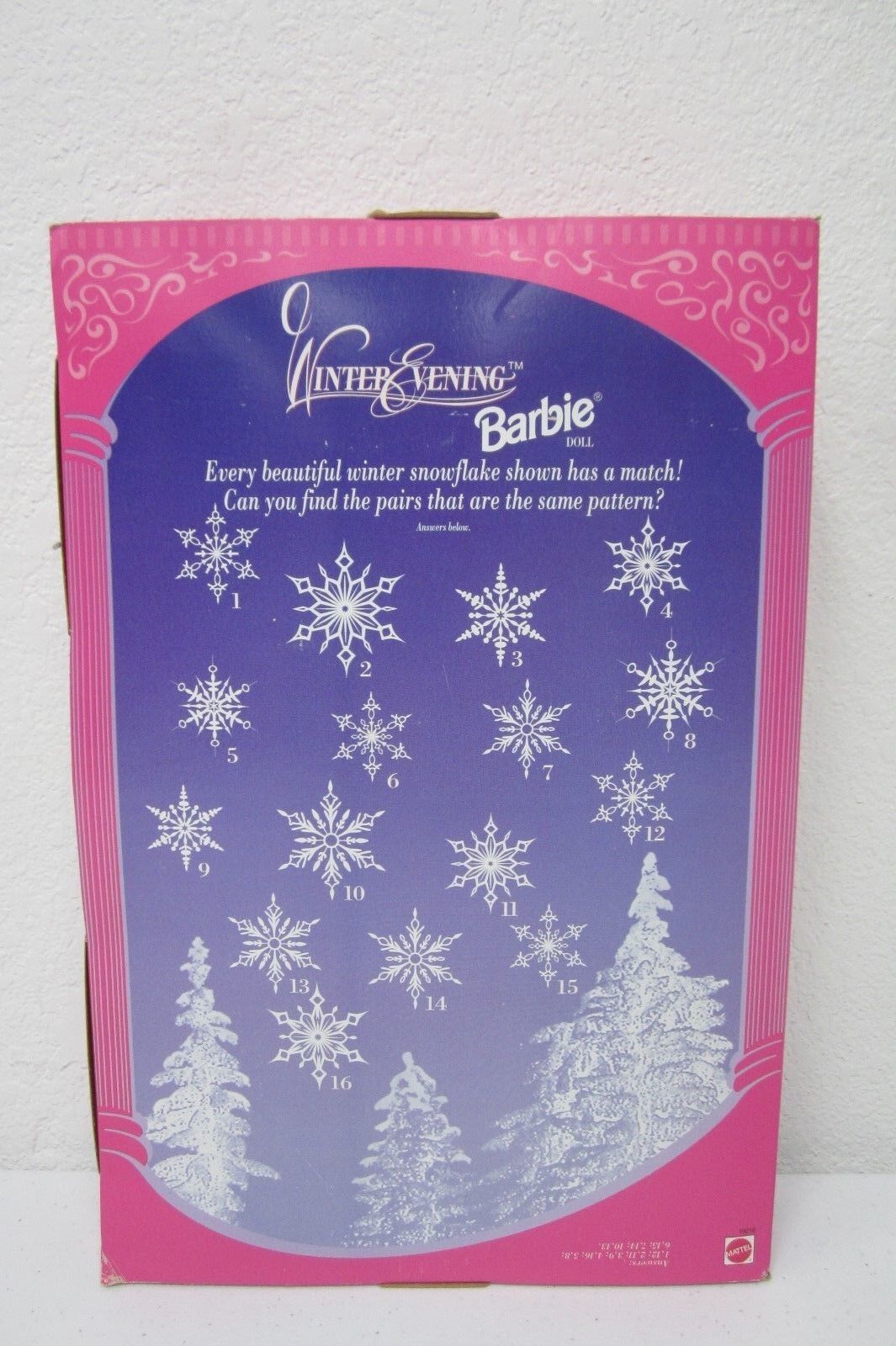 NEW Mattel Barbie Doll Winter Evening Barbie 19218