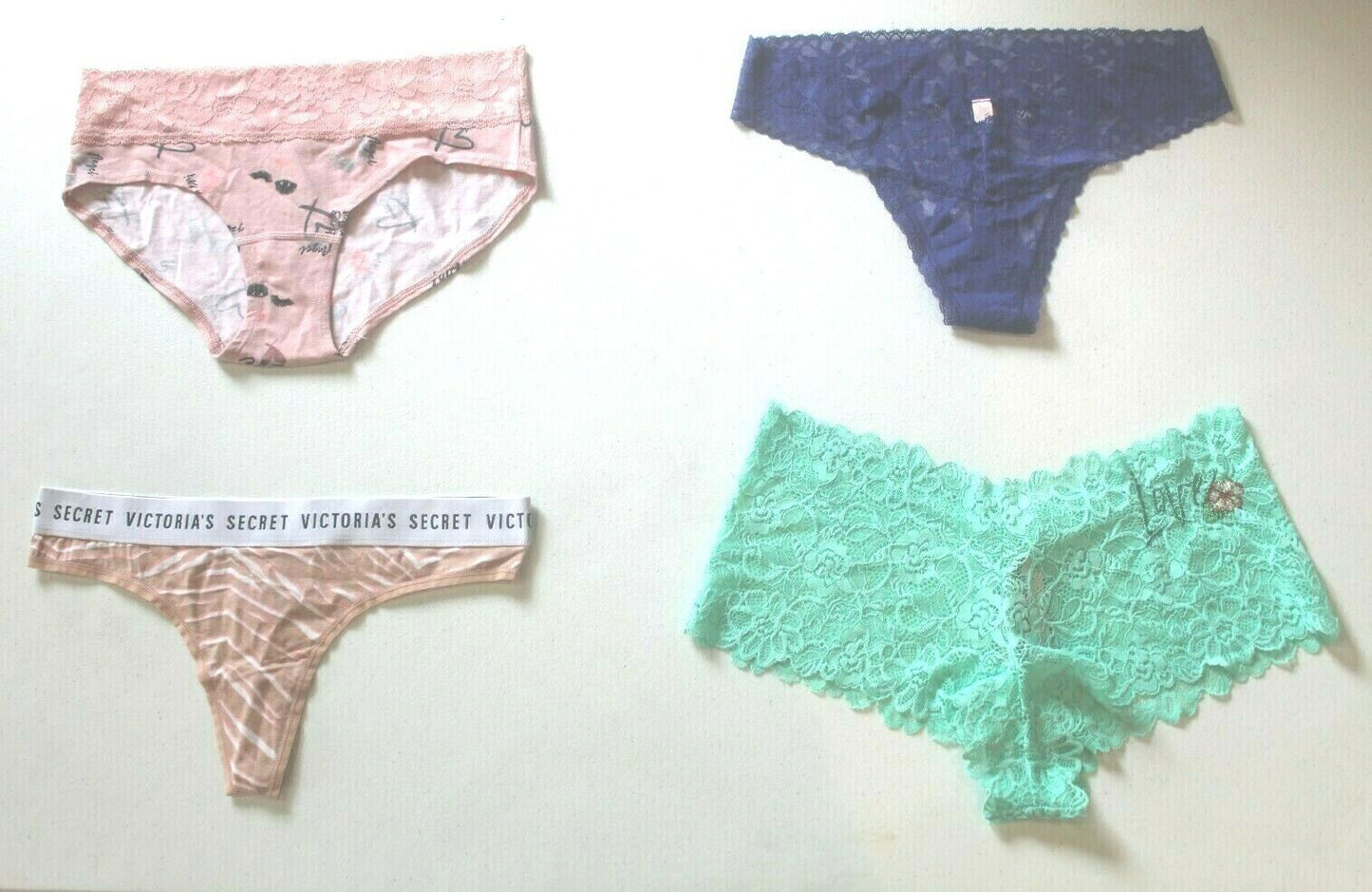 ♡  **NWT**  Lot of Four Random Victoria's Secret Panties Size - Medium  ♡