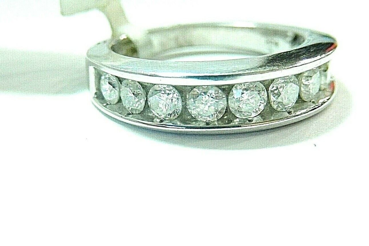 1Ct Brilliant Natural Diamond Engagement Ring Wedding Band 14k White Gold Sz 7