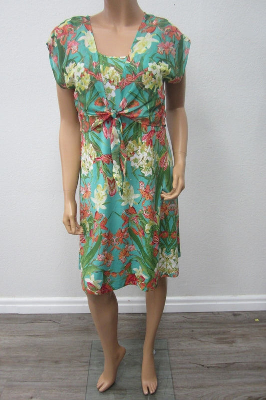 NY Collection Womens CUTE Floral Print  Dress NWT Size L $70MSRP