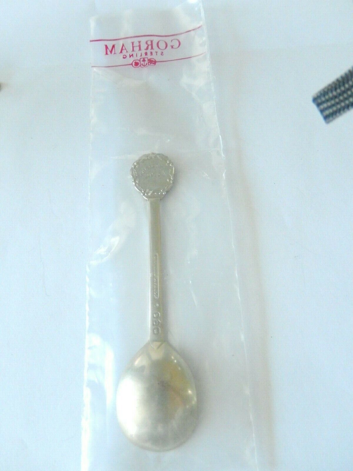 *SEALED*  Gorham Sterling Silver 1973 Enamel Christmas Spoon Limited Edition