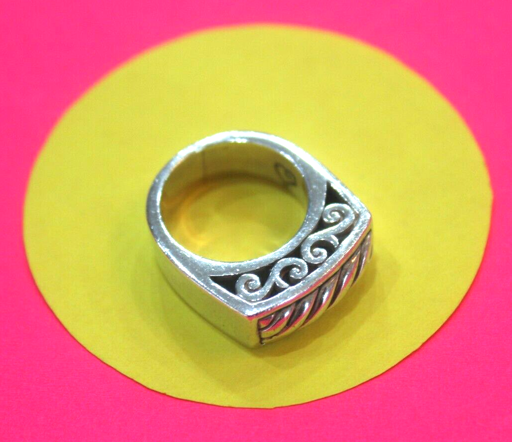 *VINTAGE*  Retired Brighton Signed 925 Solid Sterling Silver Ring  Size 7.25