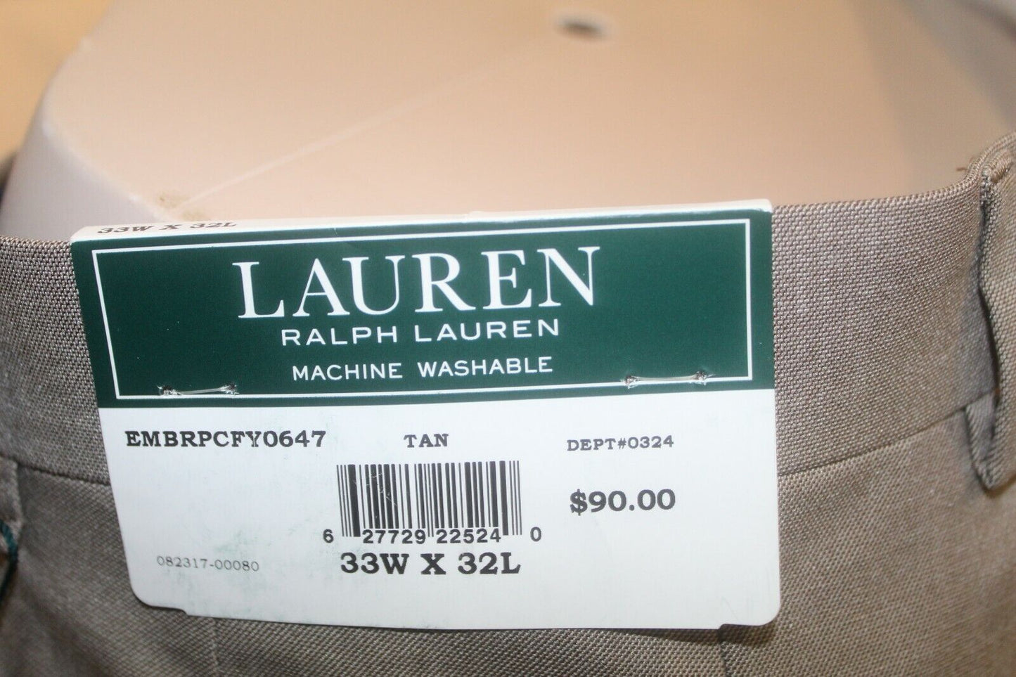 *NWT* $90.Lauren Ralph Lauren Men's Classic-Fit UltraFlex Dress Pants Sz 33 x 32