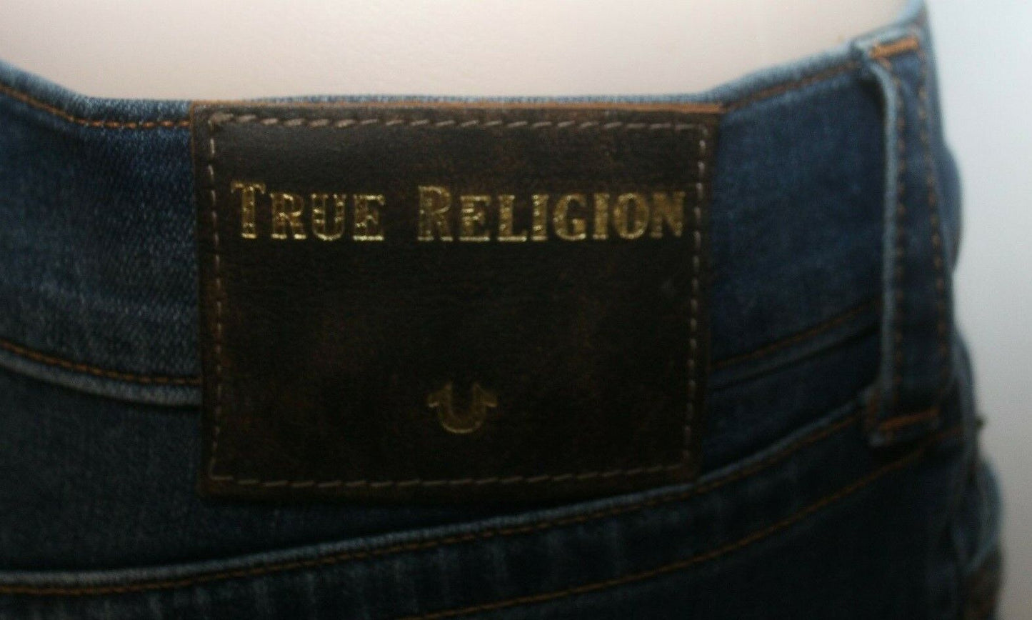 *NWT* True Religion Jeans Men's Geno Relaxed Slim Stretch Denim Size W32 x L32