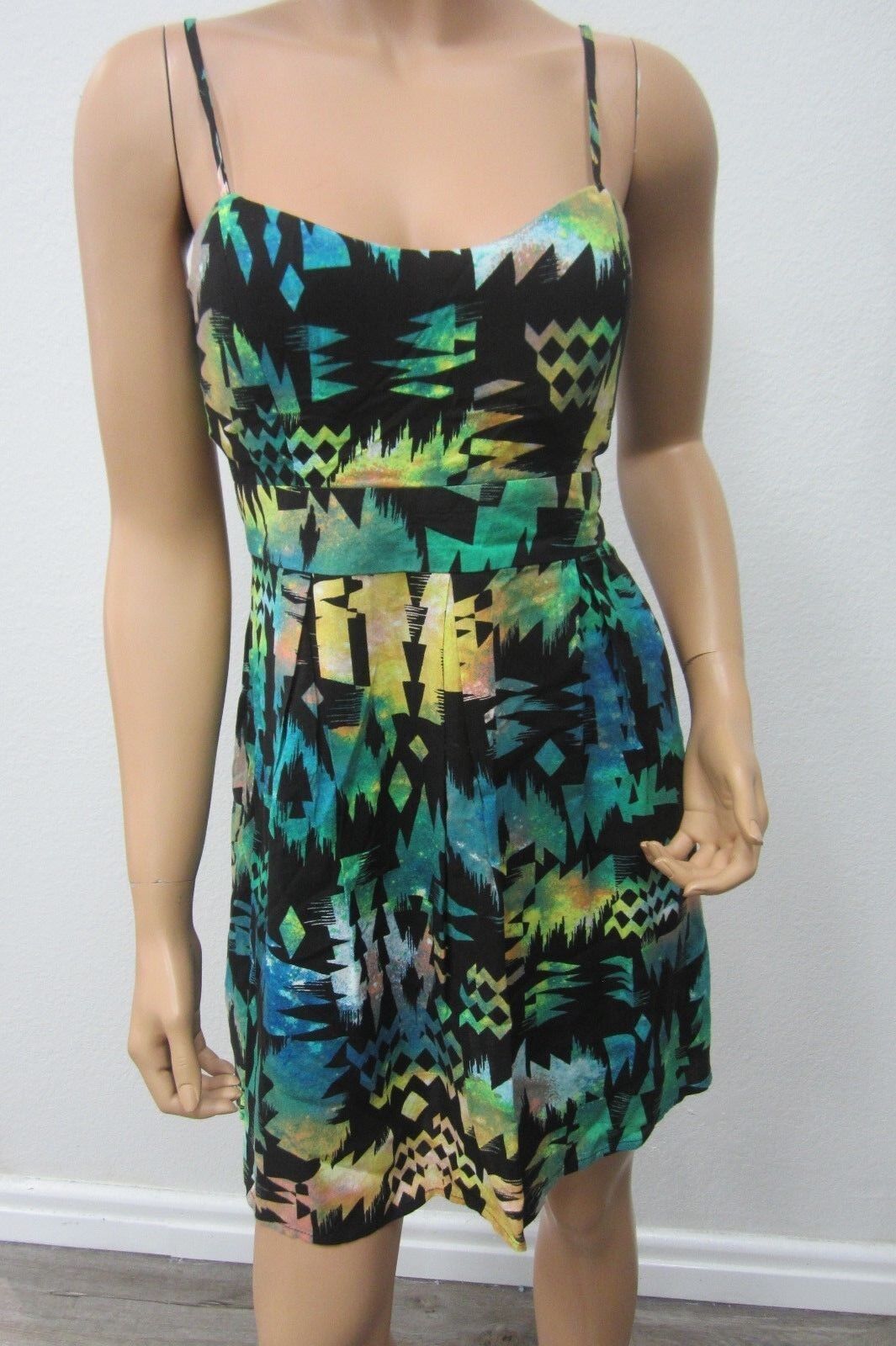 *VERY NICE*  Material Girl Women's Dress Sheath  Black Multi  Polyester Sz XL