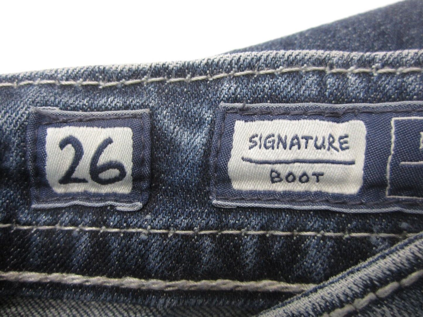 NICE Miss Me Jeans JP7306BV Signature Boot Jeans Med Blu Size 26 x 32