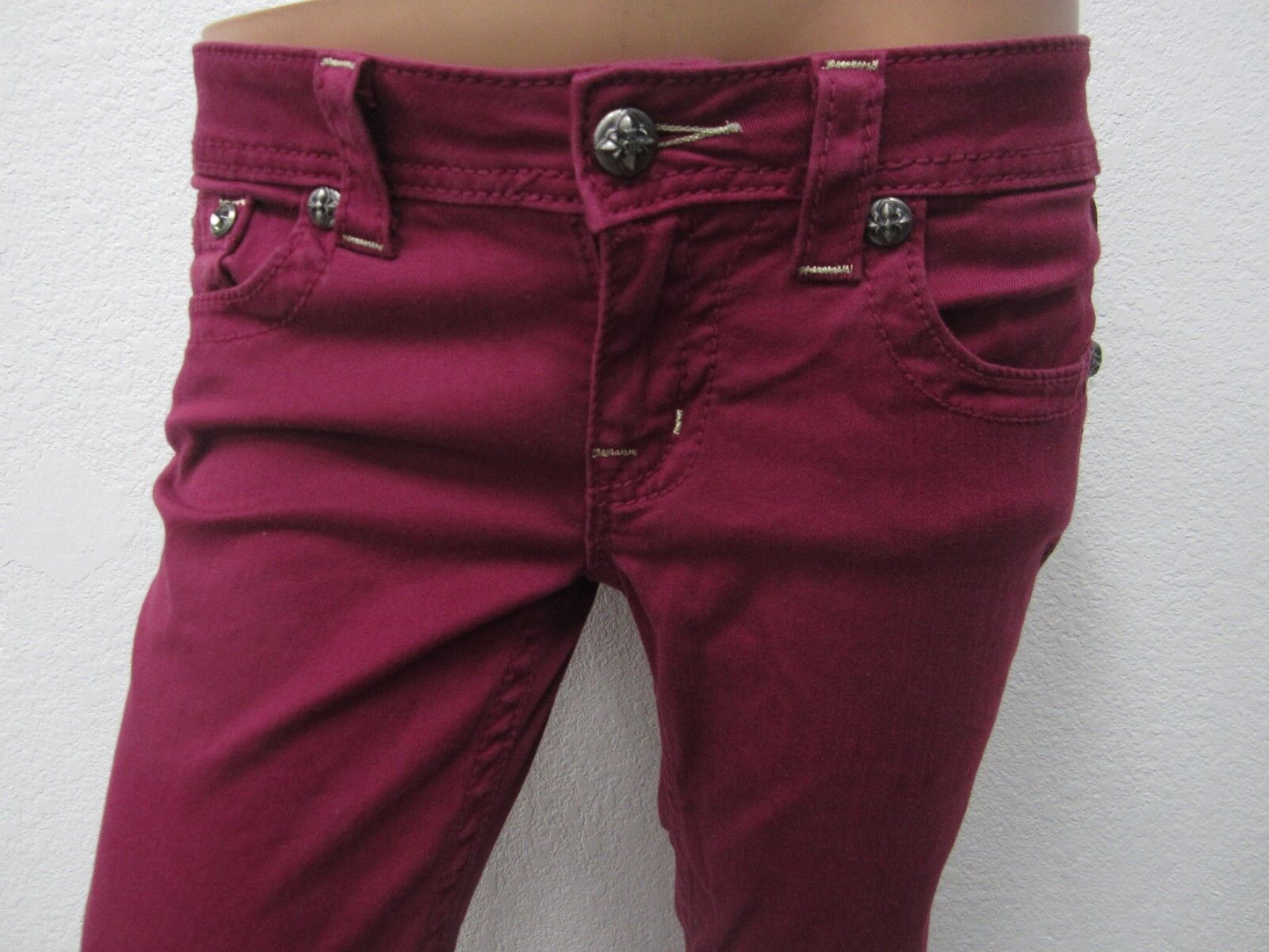 NWOT Miss Me Raspberry Angel Wings Skinny Jeans Jp5616s3