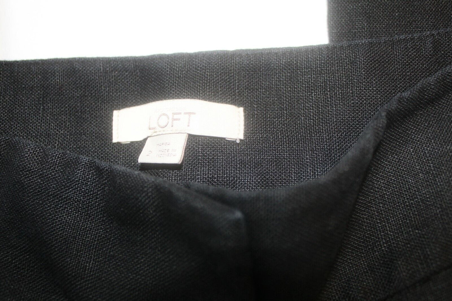 *NWT* $59. Women's Loft Marisa Straight Fit Black Trouser Size 2 Petites
