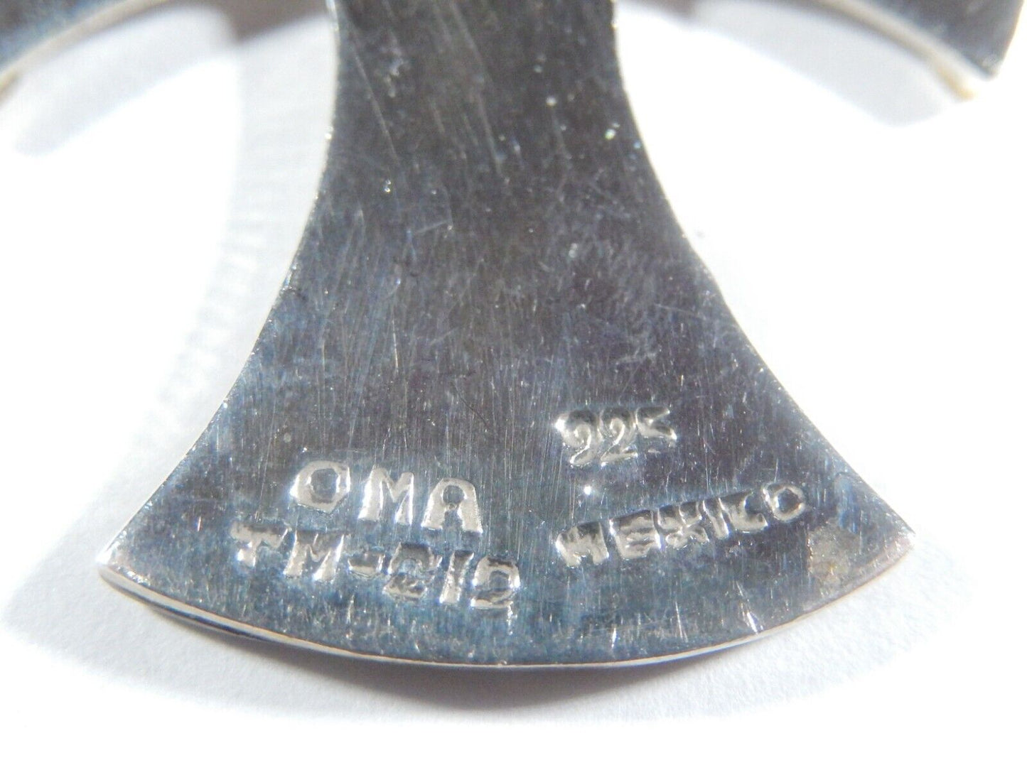 *VINTAGE*   Mexico Taxco TM-219 Artist "OEM" Sterling Silver 925  Cross Pendant