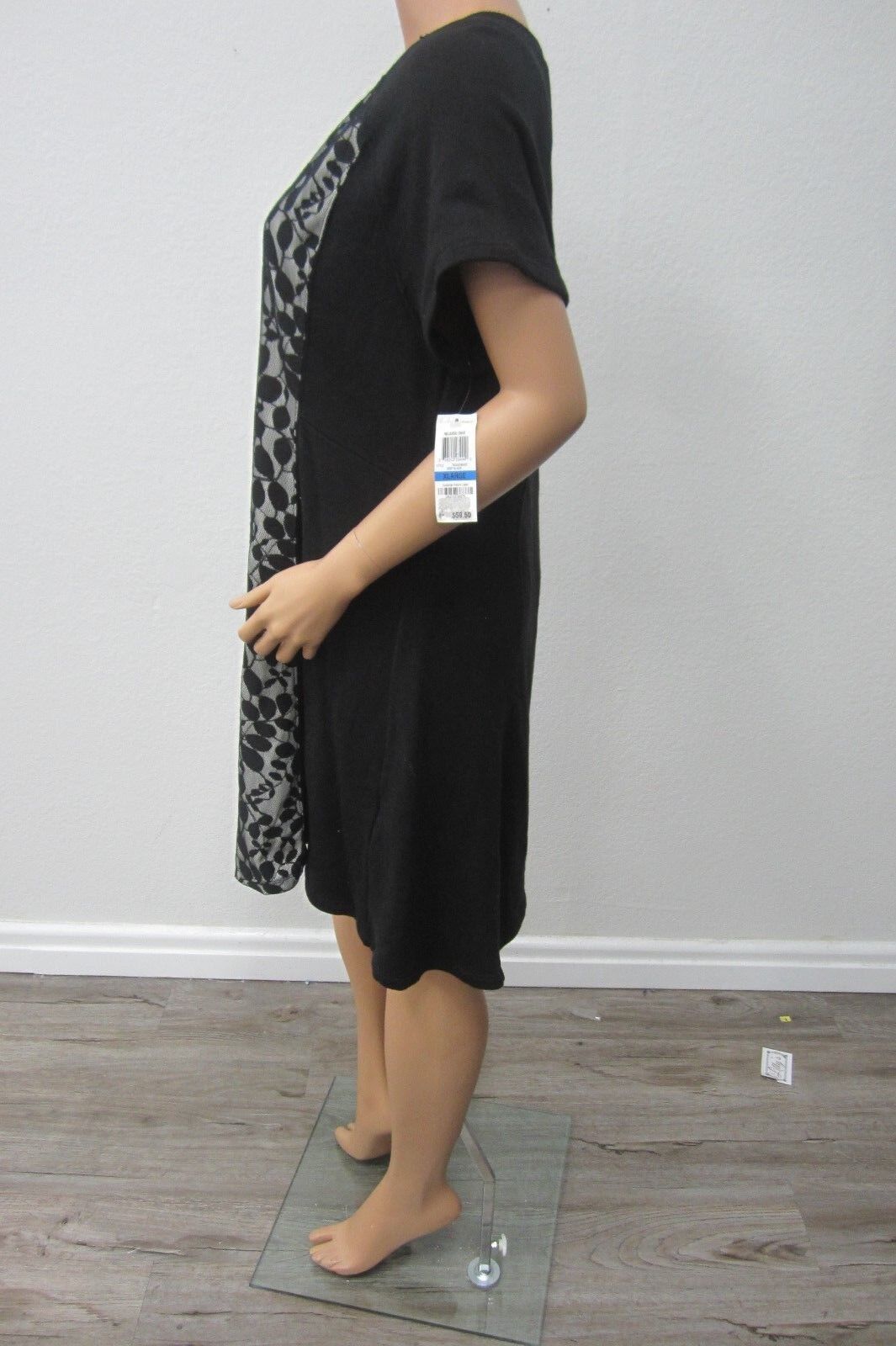 NWT Style & co Black Lace Overlay Cocktail Work Women’s Dress Size XL