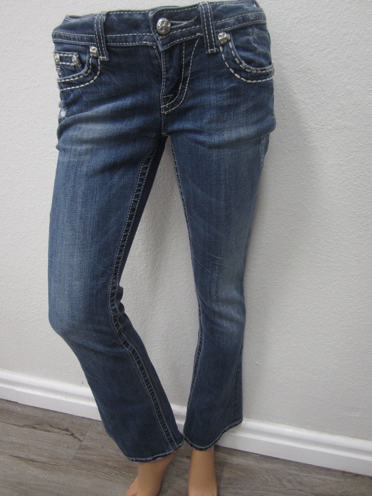 MINT Miss Me Boot Womens Zipper Teeth Pockets Thick Stitch JE5189B4R  Size 26x31