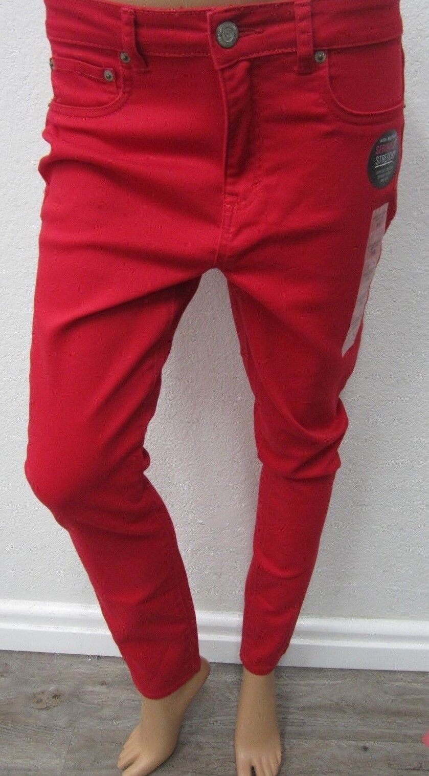 NWT Aeropostale Womens Seriously Stretchy Red Color Wash High-Waisted Jegging 6R