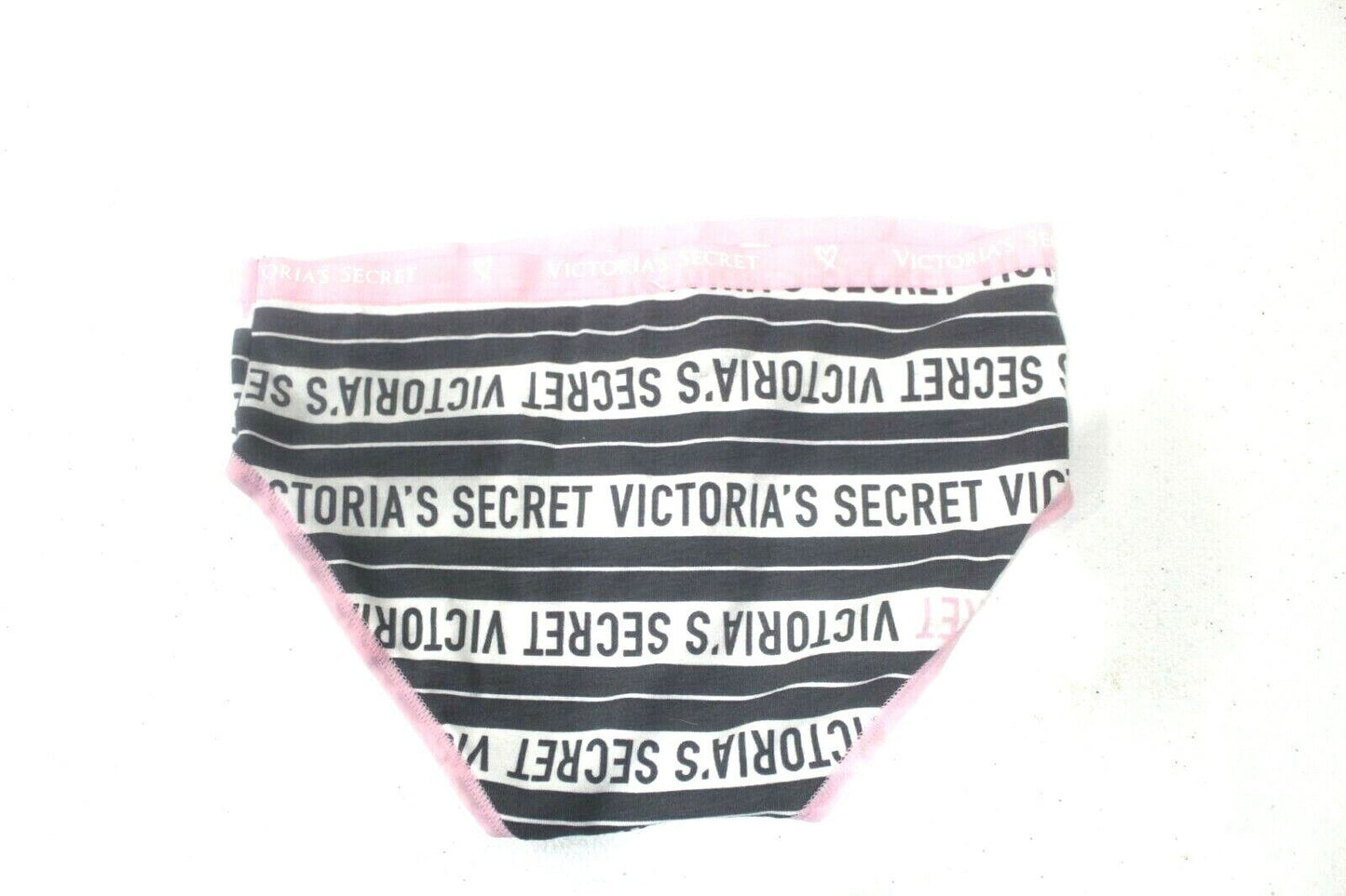 *NWT* Victoria’s Secret Logo Pink/Black/White Panty Sz XS/XP