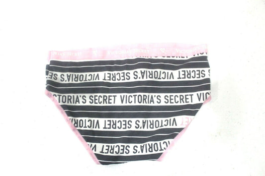 *NWT* Victoria’s Secret Logo Pink/Black/White Panty Sz XS/XP