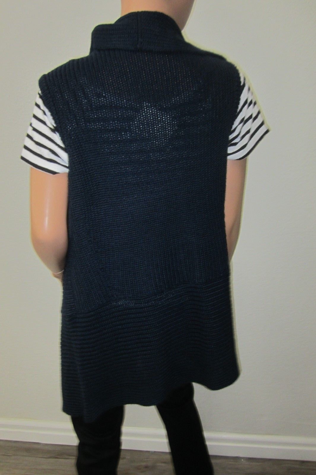 *NWT* $89 CHICOS Knit Johanna Soft & Cozy Sweater Vest  DEEP NAVY  SIZE 3