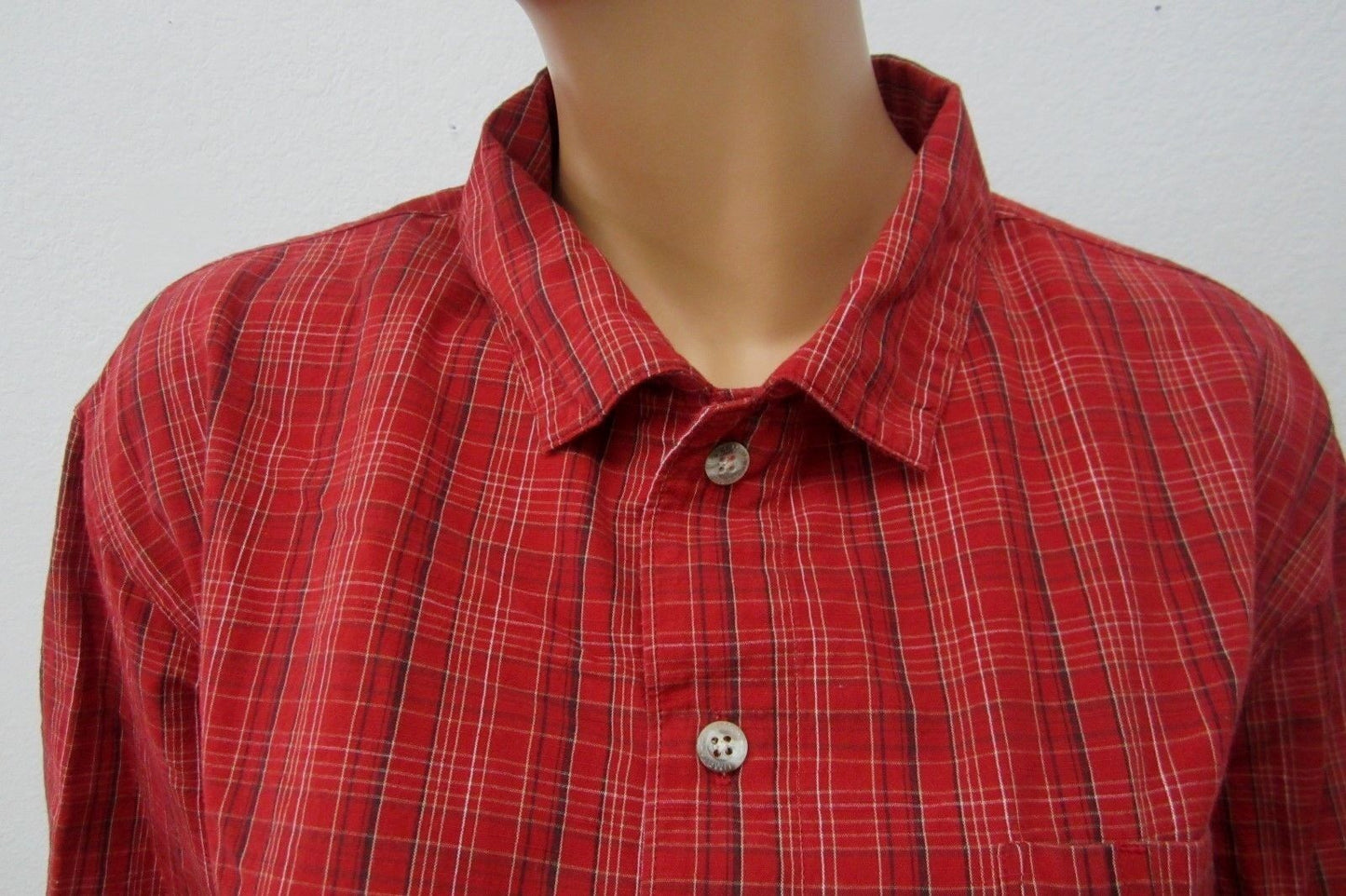 *NICE*  Men's Columbia Cotton Plaid Button Down Shirt  Size Large