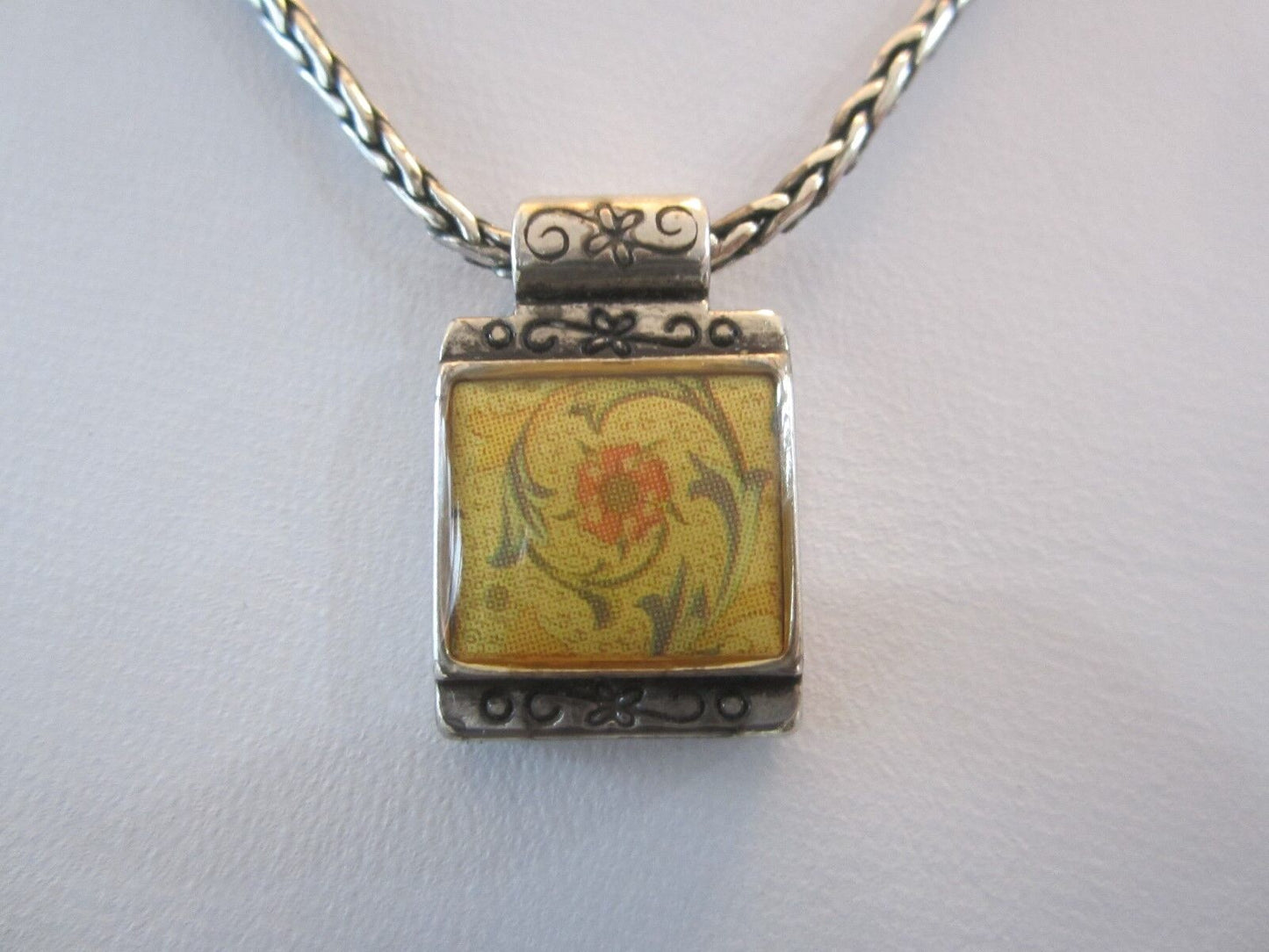 RETIRED Brighton 16"-18" Flower Pendant Necklace...