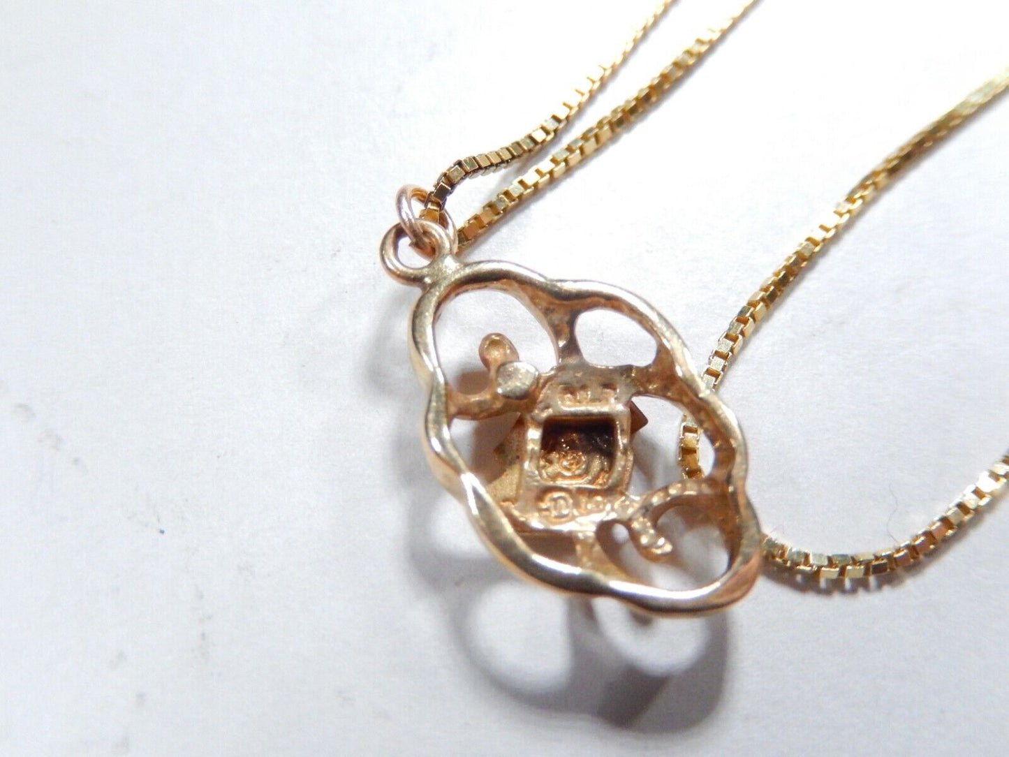 10kt Yellow Gold Harley Davidson Motorcycles Freeform  Pendant w/18"chain