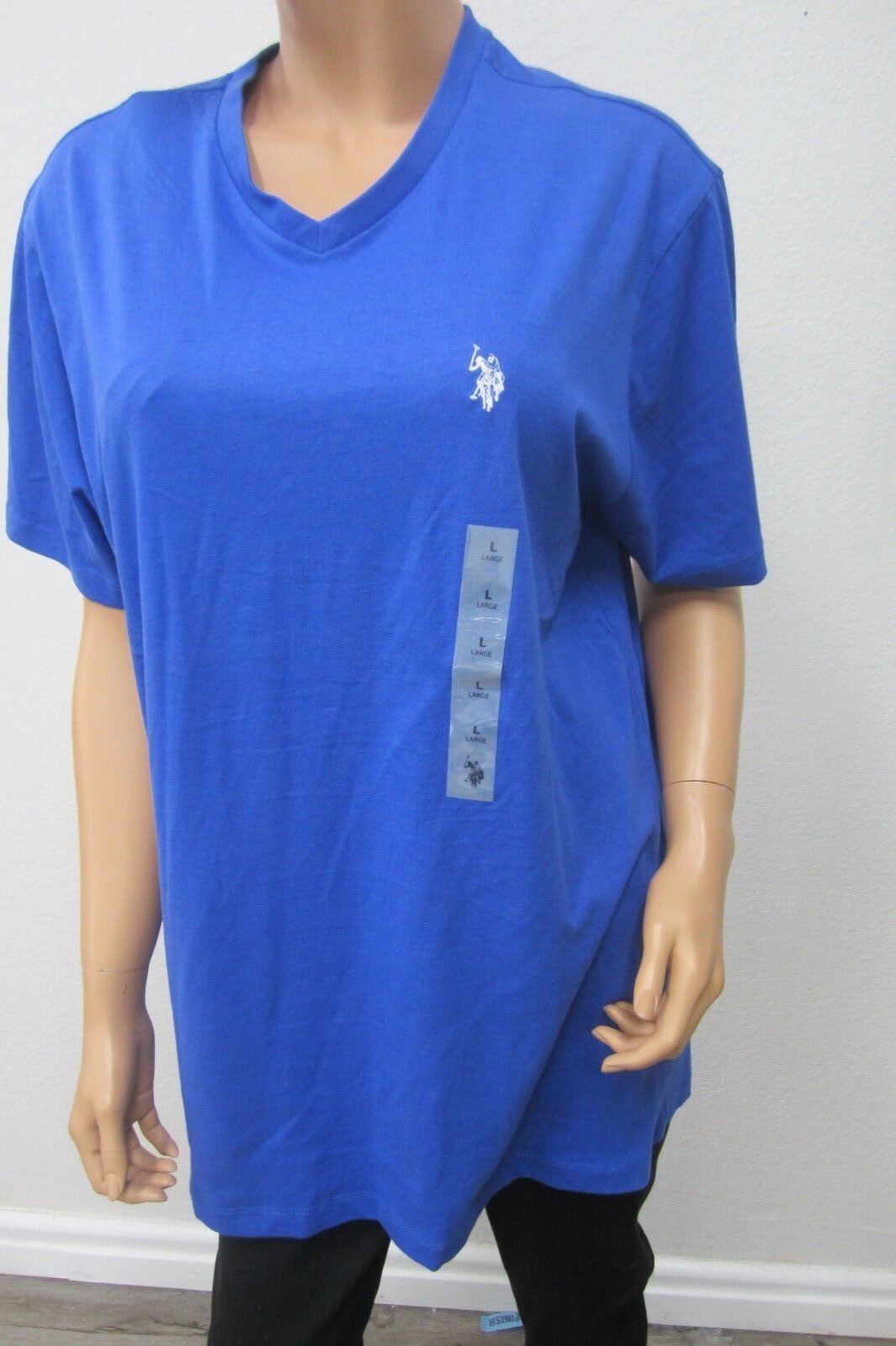 *NWT* US Polo Assn Unisex L Short Sleeve  Blue Pullover Pocket T-Shirt