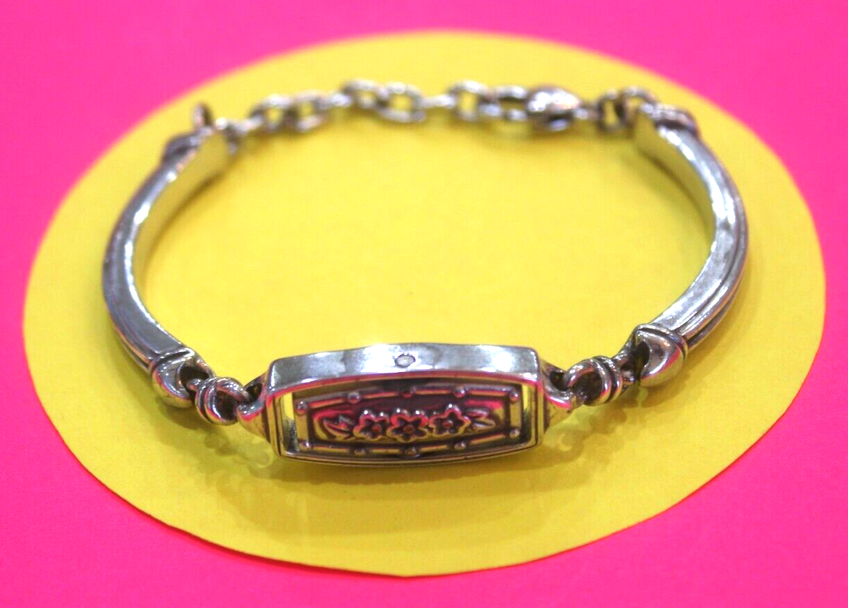 RETIREDBrighton Vintage Silver Gold Reversible Bracelet