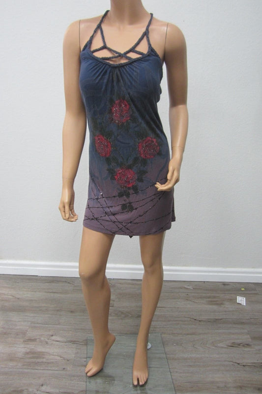 VERY NICE Miss Me Couture Sleeveless SUPER CUTE & SEXY Floral Dress Size Small