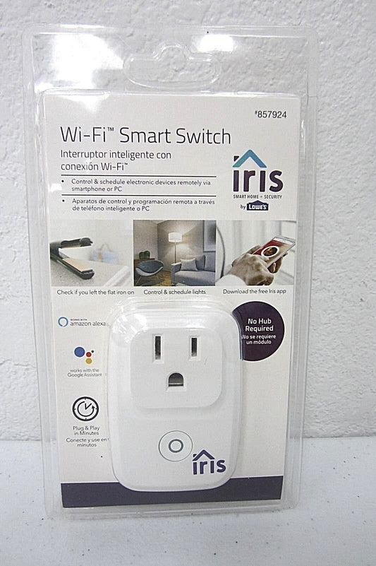 NEW   Iris Wi-Fi Smart Switch 857924 IRIS-WSP2PA-LW