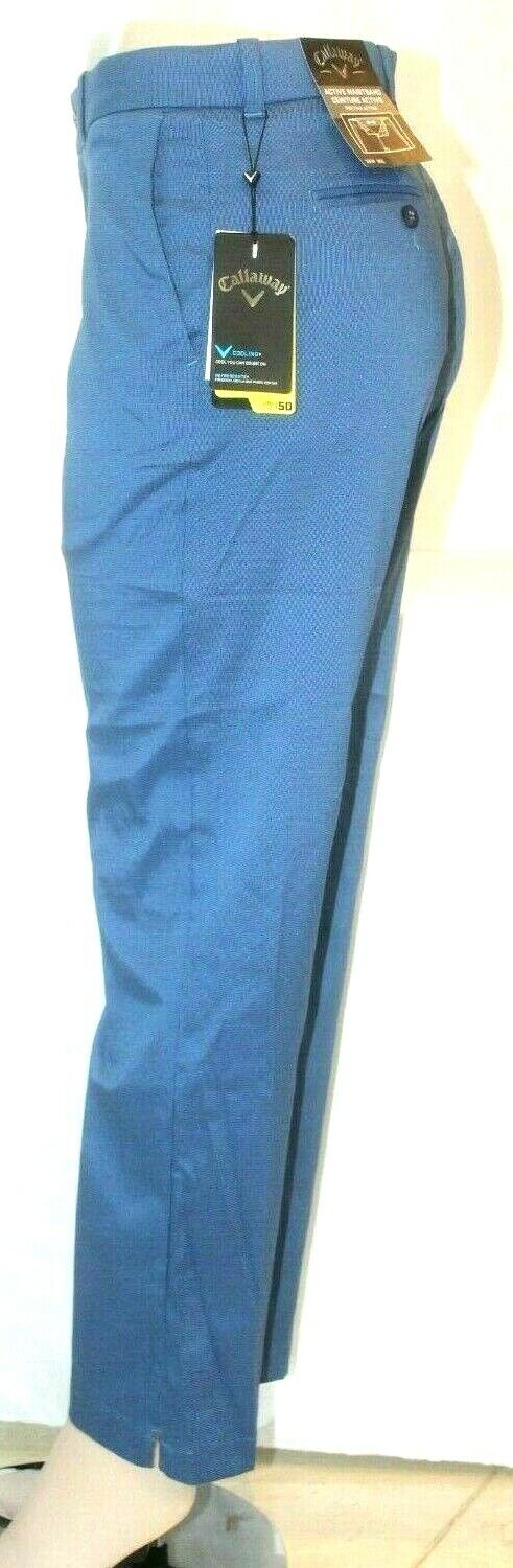 *NWT* $85. CALLAWAY MEN'S GOLF PEACOAT STRETCH SHIELD DRI PANTS/SLACKS 32 x 32