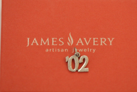 *RARE* RETIRED JAMES AVERY '02 Charm Sterling Silver 2002 Charm