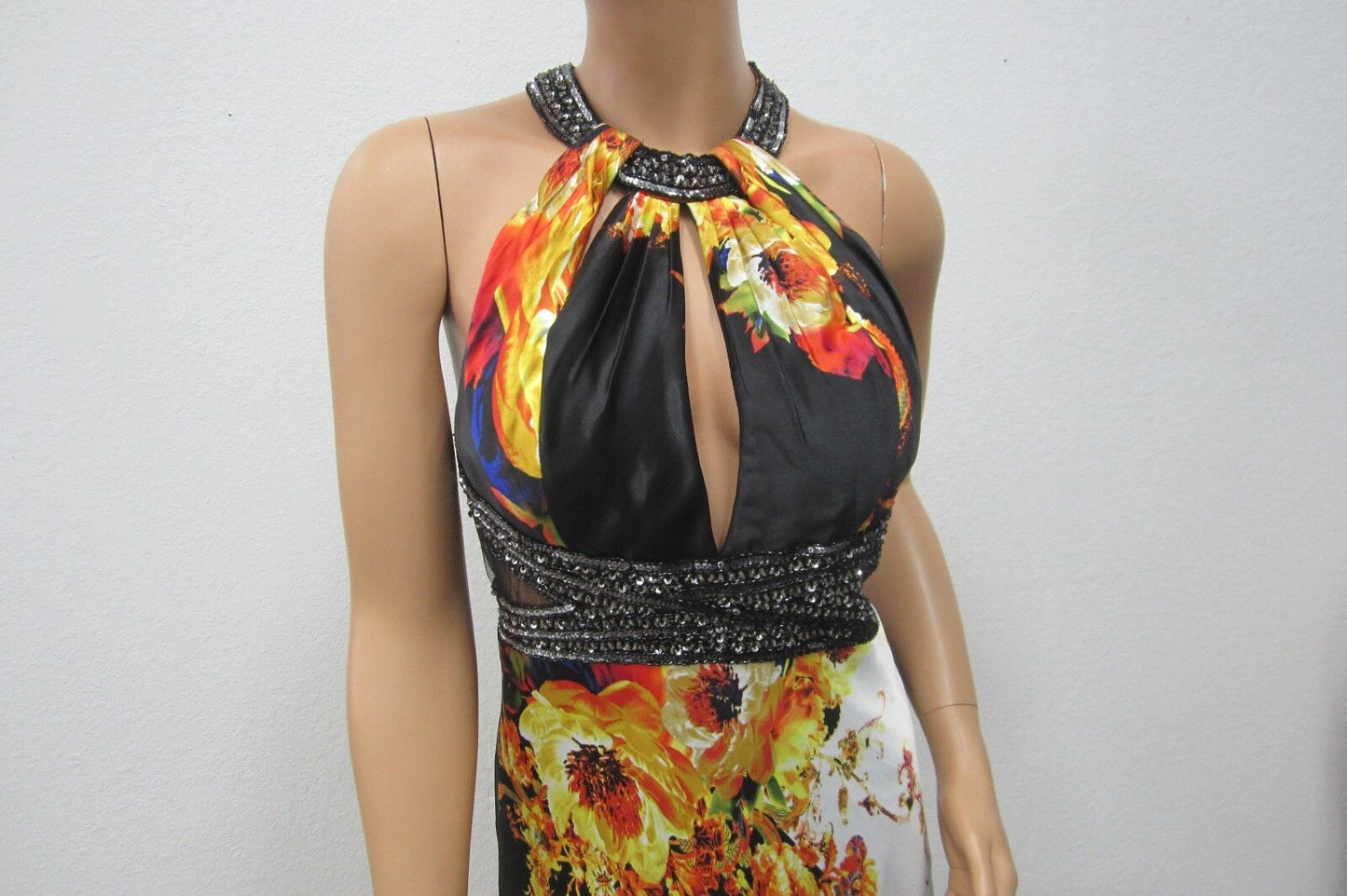 VERY NICE CINDERELLA  Stunning Formal Beaded Flower Gown Dress 14