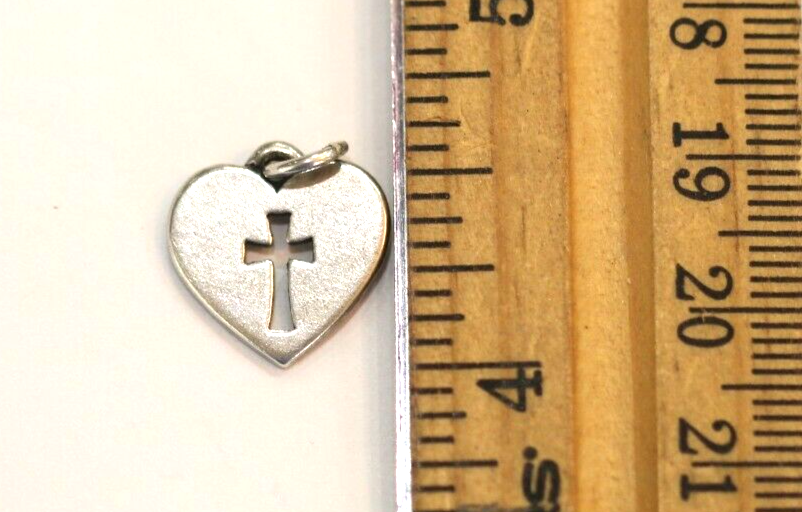JAMES AVERY Sterling Silver CROSSLET HEART Charm