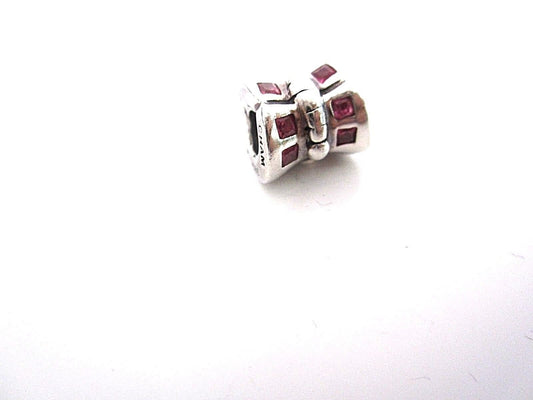 RETIRED - Authentic Chamilia Silver Butterfly Pink CZ Bead JB-2A