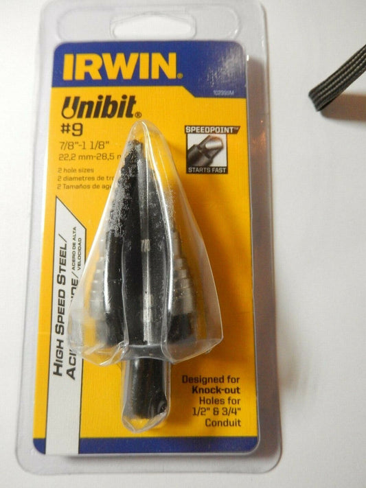 NEW IN PACKAGE  Unibit-9   7/8" and 1-1/8"step Drill  - 1 Each