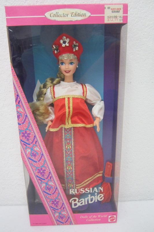 ~RUSSIAN BARBIE~COLLECTOR EDITION~MATTEL 16500~DOLLS OF THE WORLD COLLECTION~