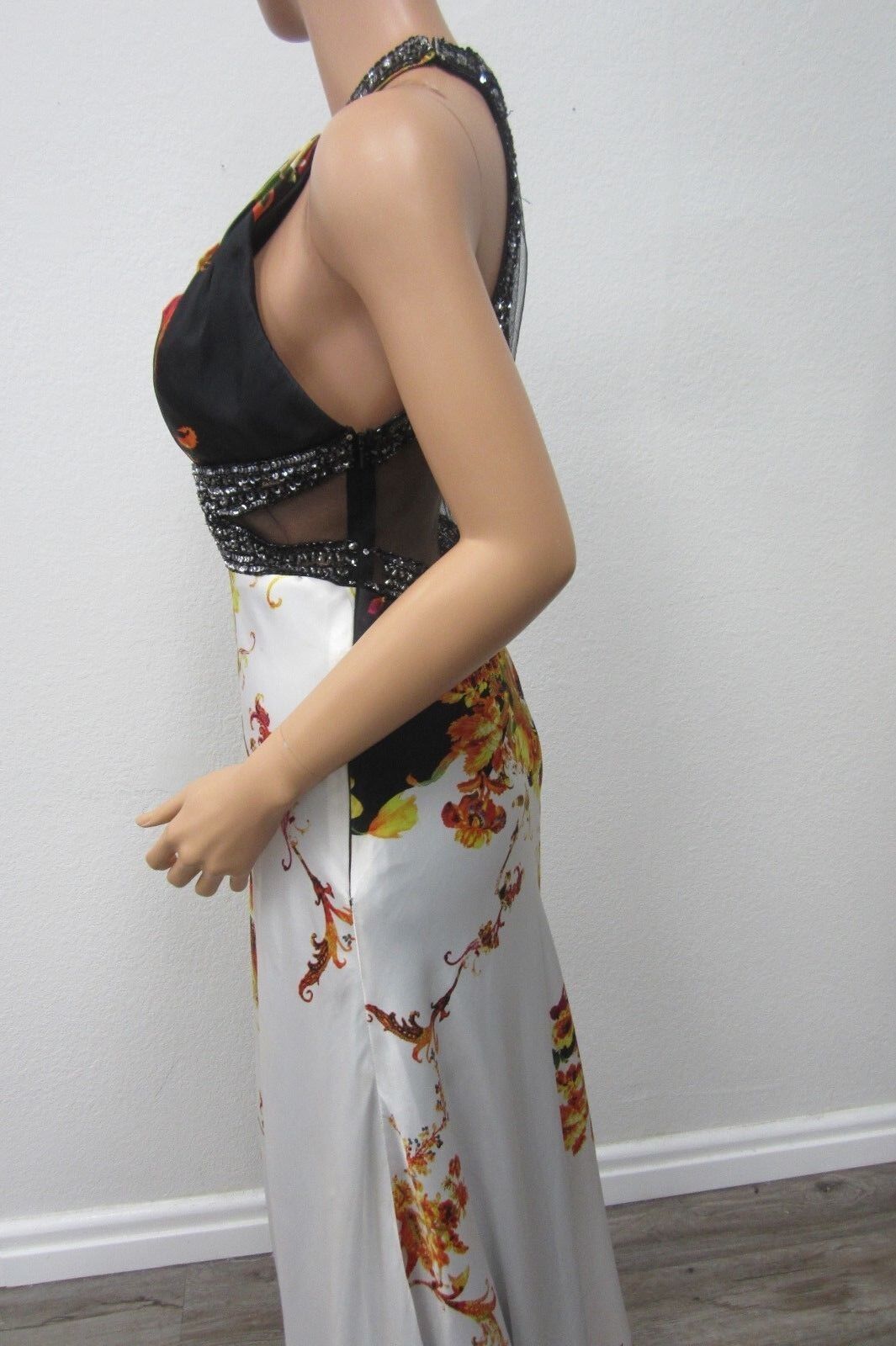 VERY NICE CINDERELLA  Stunning Formal Beaded Flower Gown Dress 14
