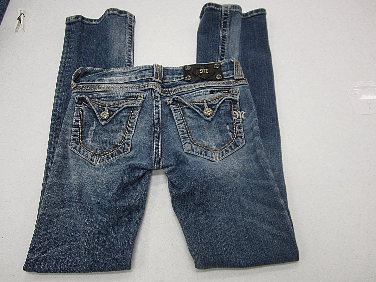 NICE Miss Me Boot Cut Jeans  JPW5078 Medium Blue Flap Pocket Size 26 x 32