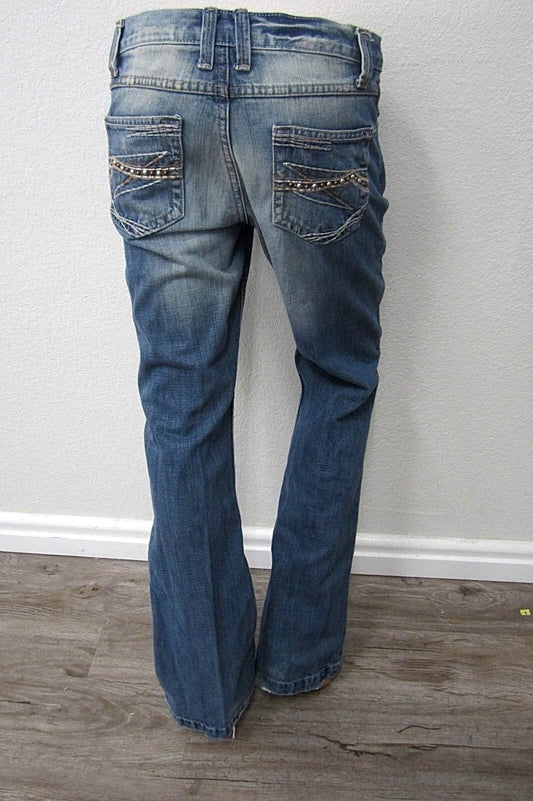 *NICE* CRUEL GIRL Women's  Slim Stretch Boot Cut Western Riding Jeans Sz 3 x 33L