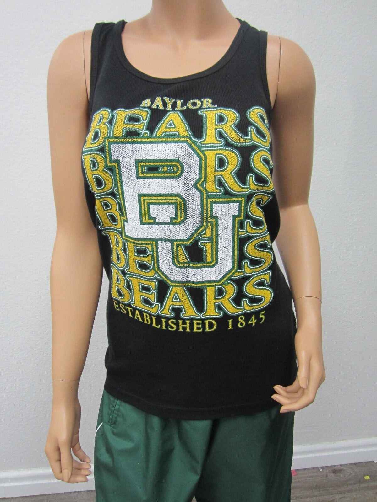 NWT Baylor University Bears Women's Tank Top  Black Size L