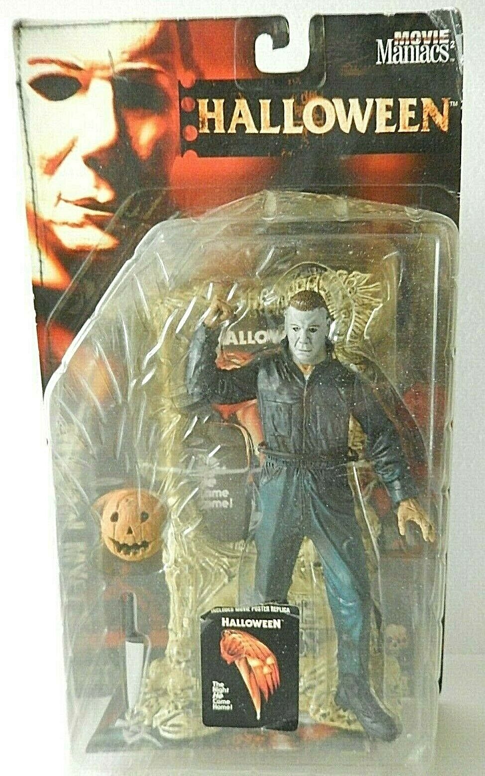 Michael Myers Figure &Poster Halloween Movie Maniacs Series 2 McFarlane Amricons